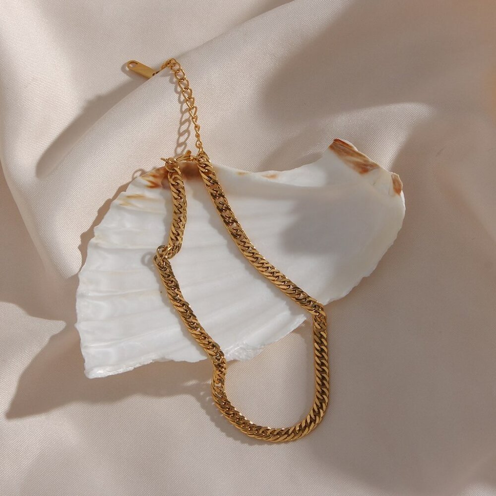PVD Gold Plating Thin Snake Chain Necklace - Picture 5 of 6